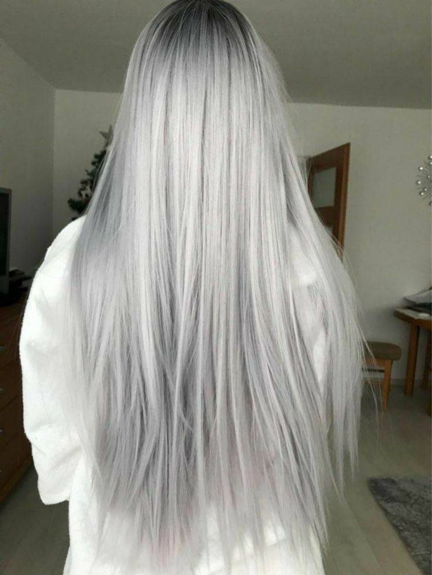 Fashion Cabelo platinado