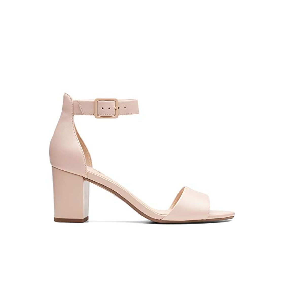 Social Clarks Deva Mae, Zapatos con Tacon y Correa de Tobillo para Mujer,