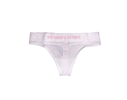 Victoria's Secret Tangas Blanc-Logo Rose XS