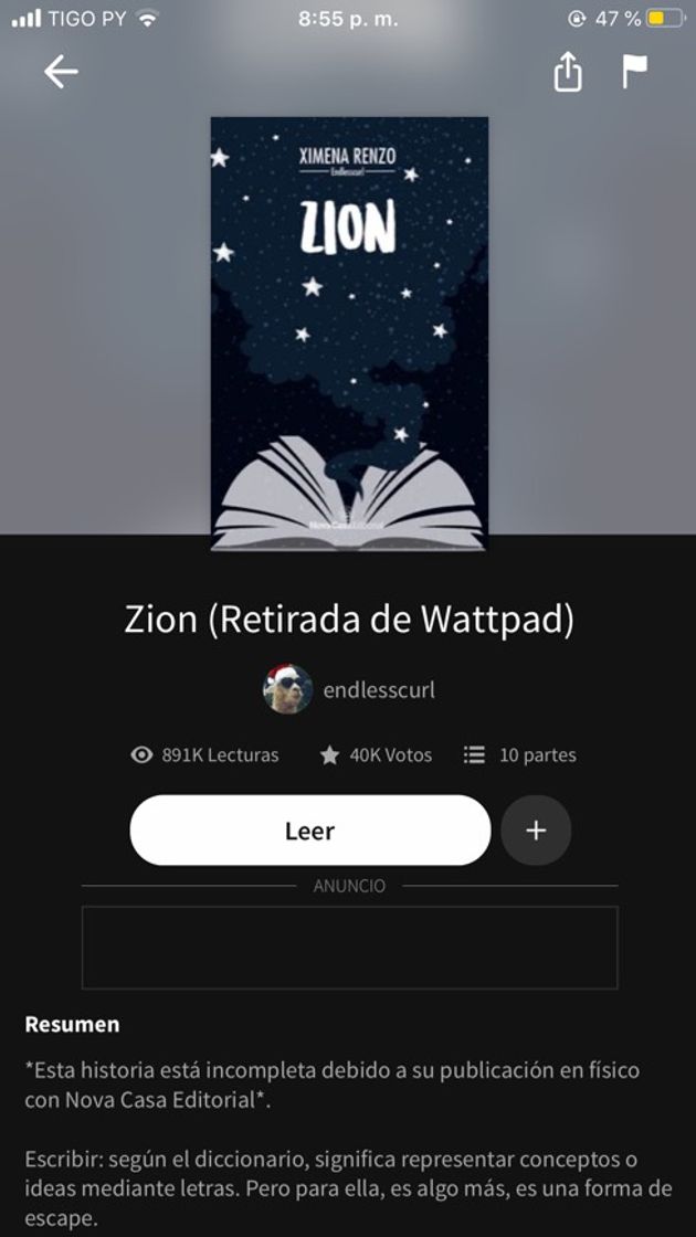 Moda Libro pero sacado de wattpad oie si 🌚