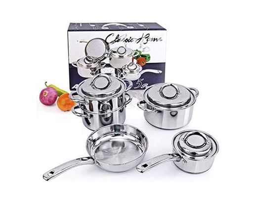 Olla PDHW Herramientas de Cocina 8PC de ollas de Cocina de Acero