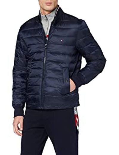 Tommy Hilfiger TJM Essential Padded Hood Jacket Chaqueta Deportiva, Rojo