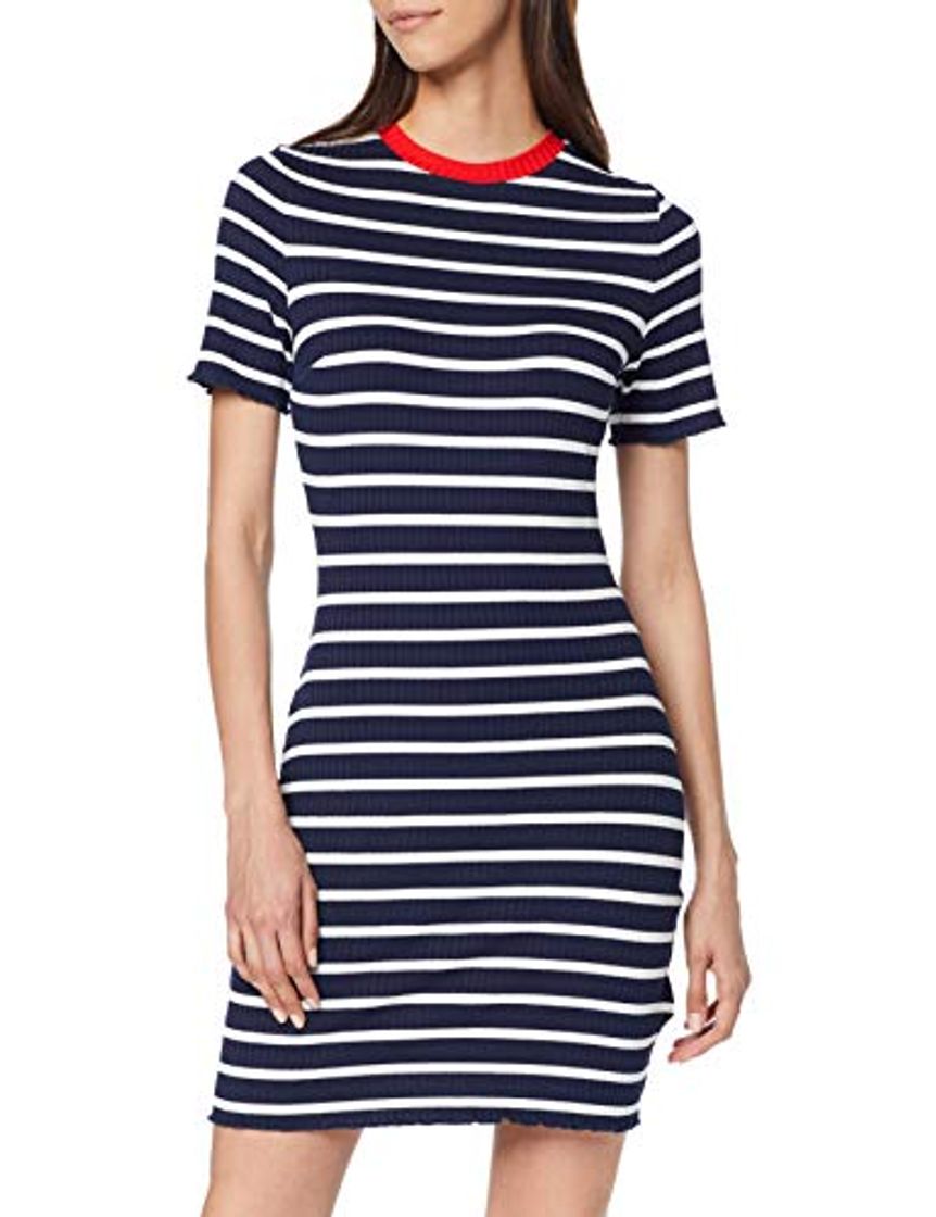 Social Tommy Hilfiger Summer Stripe Playsuit vestido, Azul