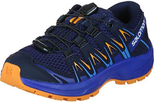 Salomon XA Pro 3D J, Zapatillas de Trail Running Unisex Niños, Azul/Naranja