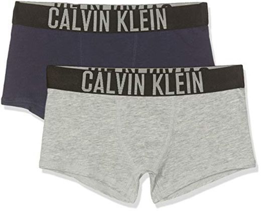 Calvin Klein 2 Pack Trunks Bóxer, Gris