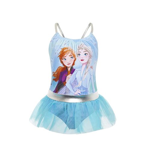 Disney Frozen 2 Bañador para Niña Princesas Anna y Elsa, Trajes de