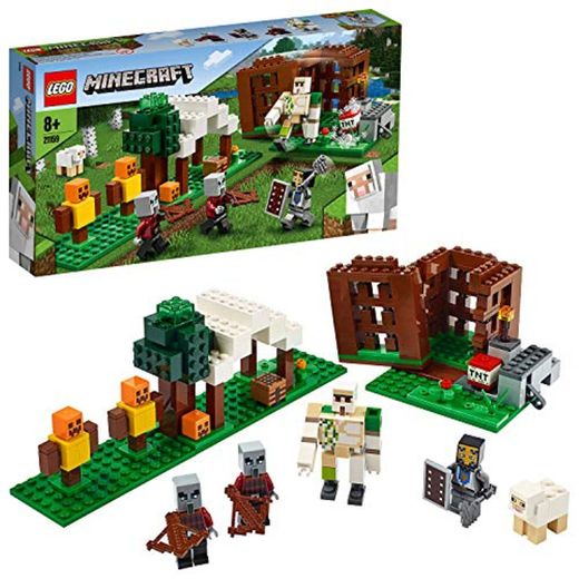 LEGO Minecraft - El Puesto de Saqueadores, Juguete de Construcción para Recrear