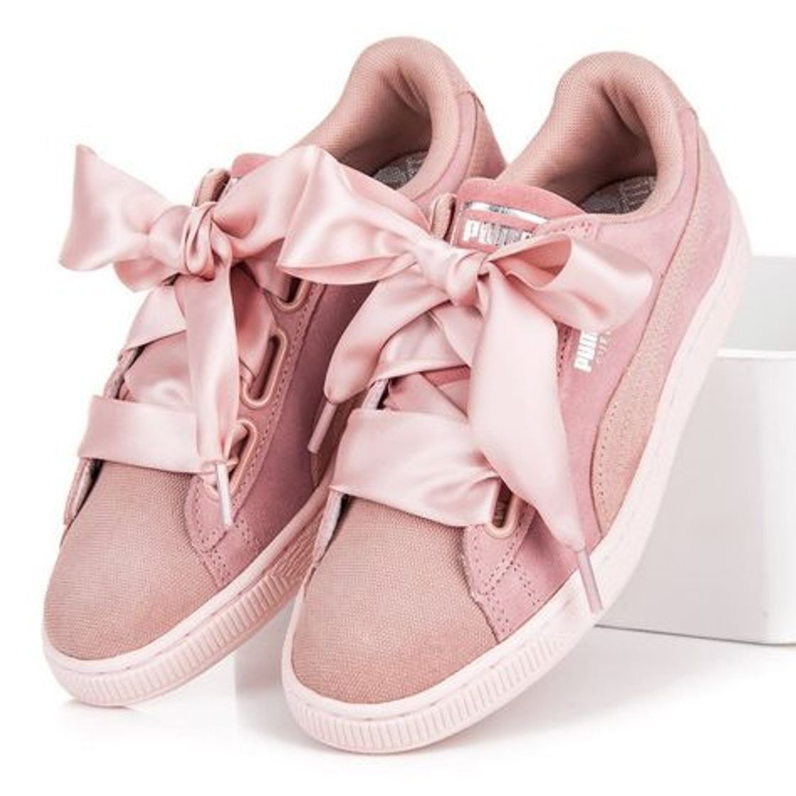 Social Tenis Puma Suede Heart Pebble