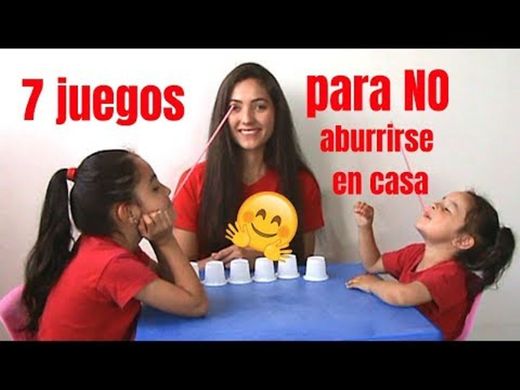 7 JUEGOS DIVERTIDOS para NO ABURRIRSE en CASA - YouTube