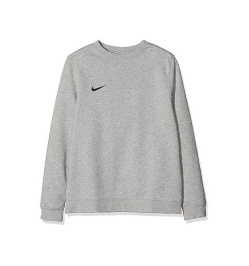 NIKE Y CRW FLC TM Club19 Sudadera, Unisex niños, dk Grey Heather/