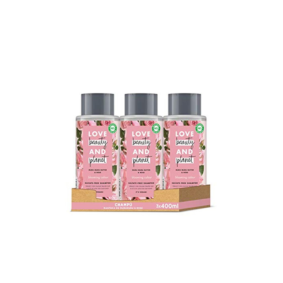 Producto Love Beauty and Planet Champú para Cabello teñido, Manteca de Murumuru y