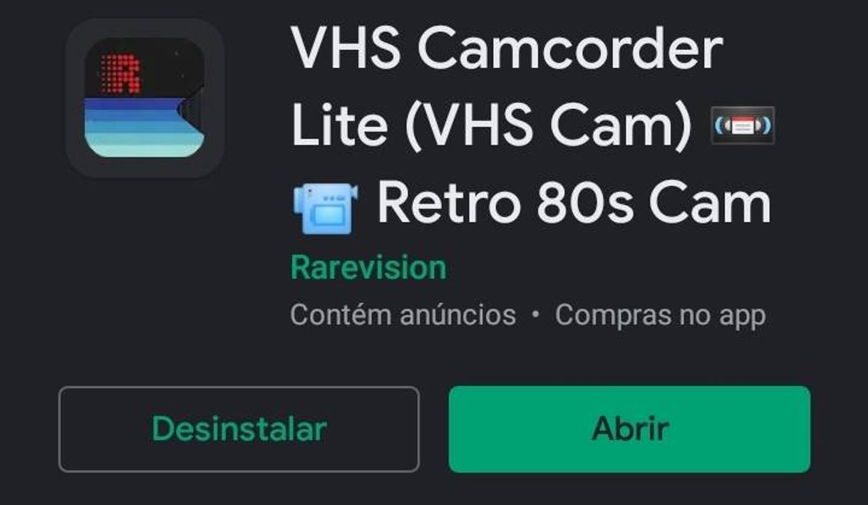 App VHS Cam - Retro 80s Camcorder