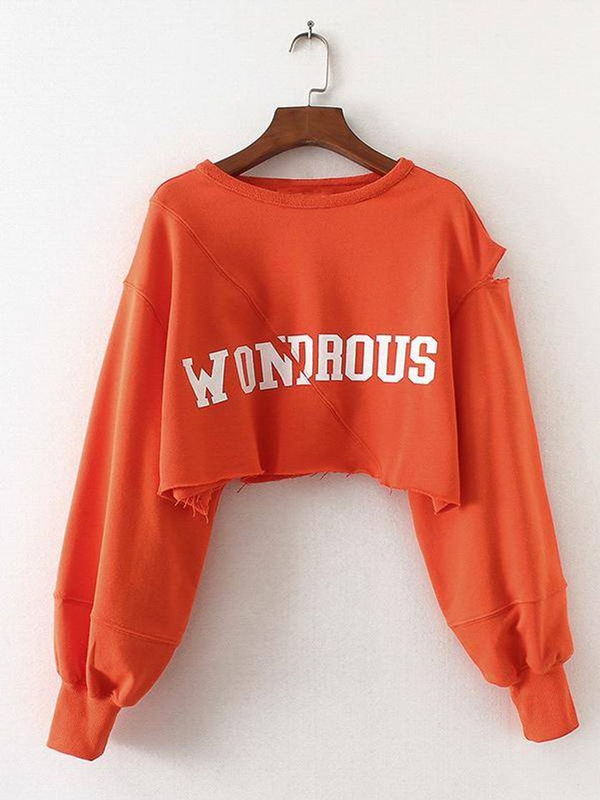 Social Wondrous Oversize Crop Top