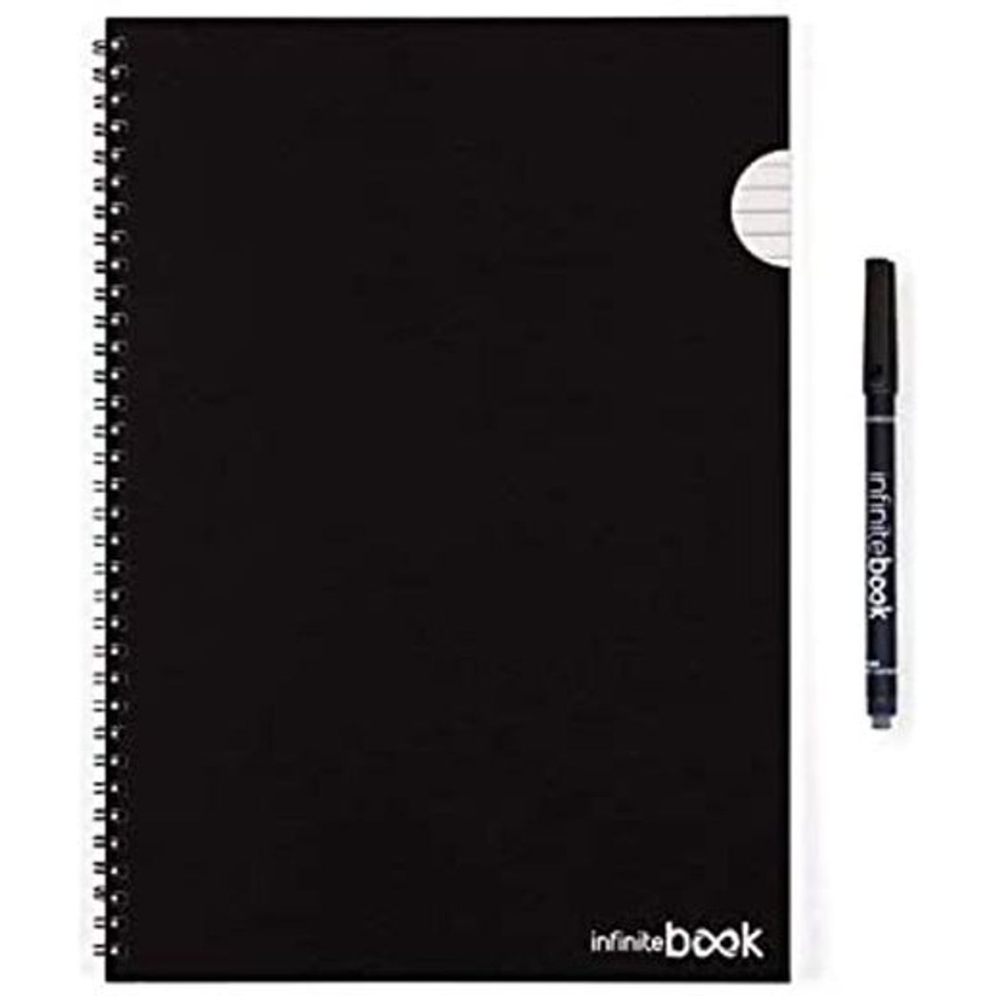 Fashion A4 Lined Notebook with black marker - Infinitebook