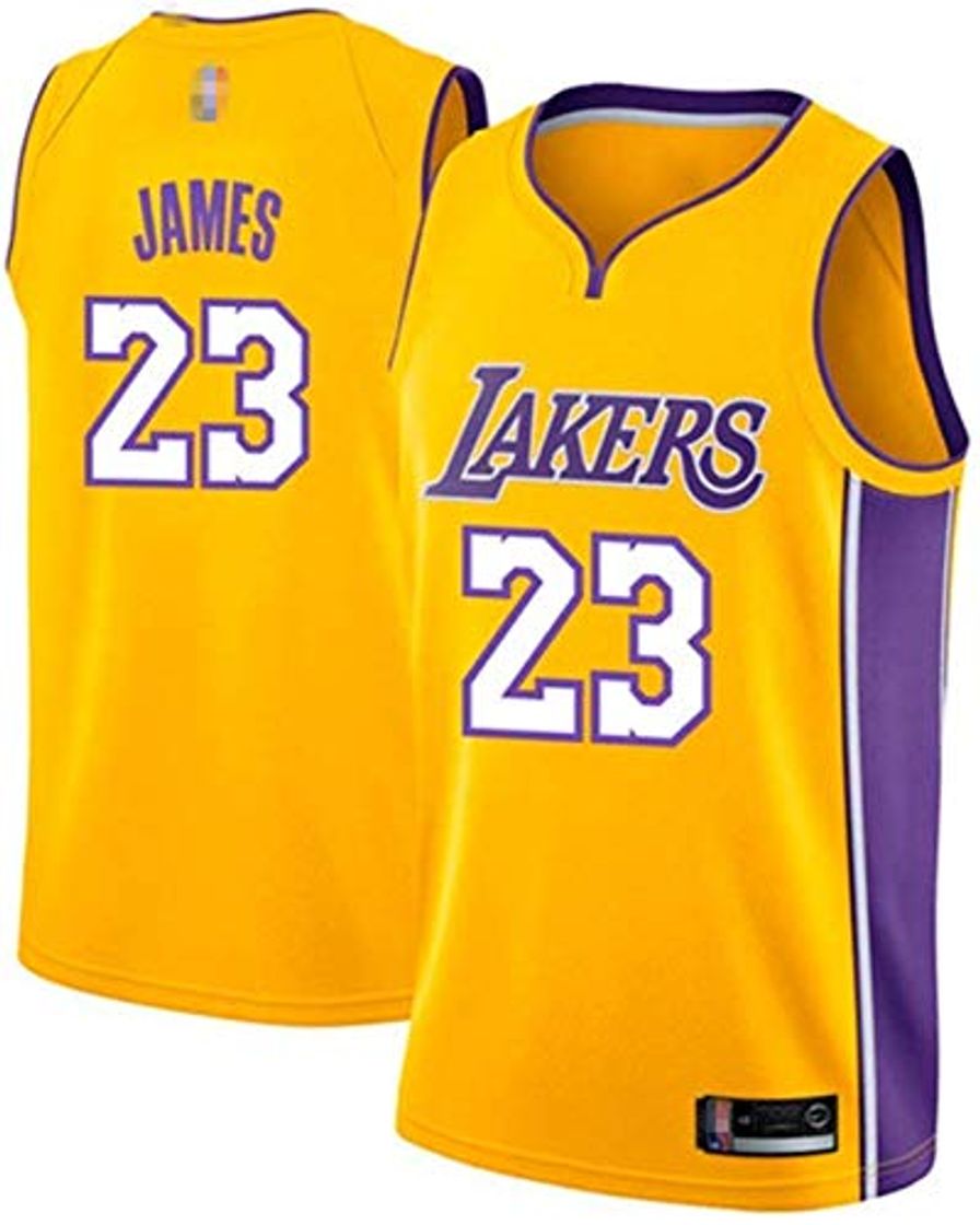 Fashion Faith Wings Camiseta de Baloncesto para Hombre NBA LA Lakers # 23 Lebron James Camiseta de Baloncesto Swingman de Malla Tops Deportivos Hombre