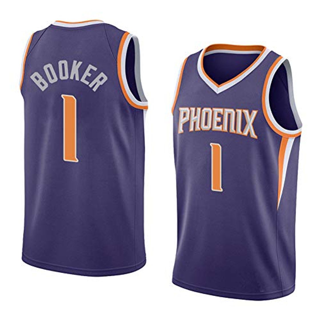 Products NBA Phoenix Suns #1 Devin Booker Camisetas de Baloncesto Cómodas para Hombres