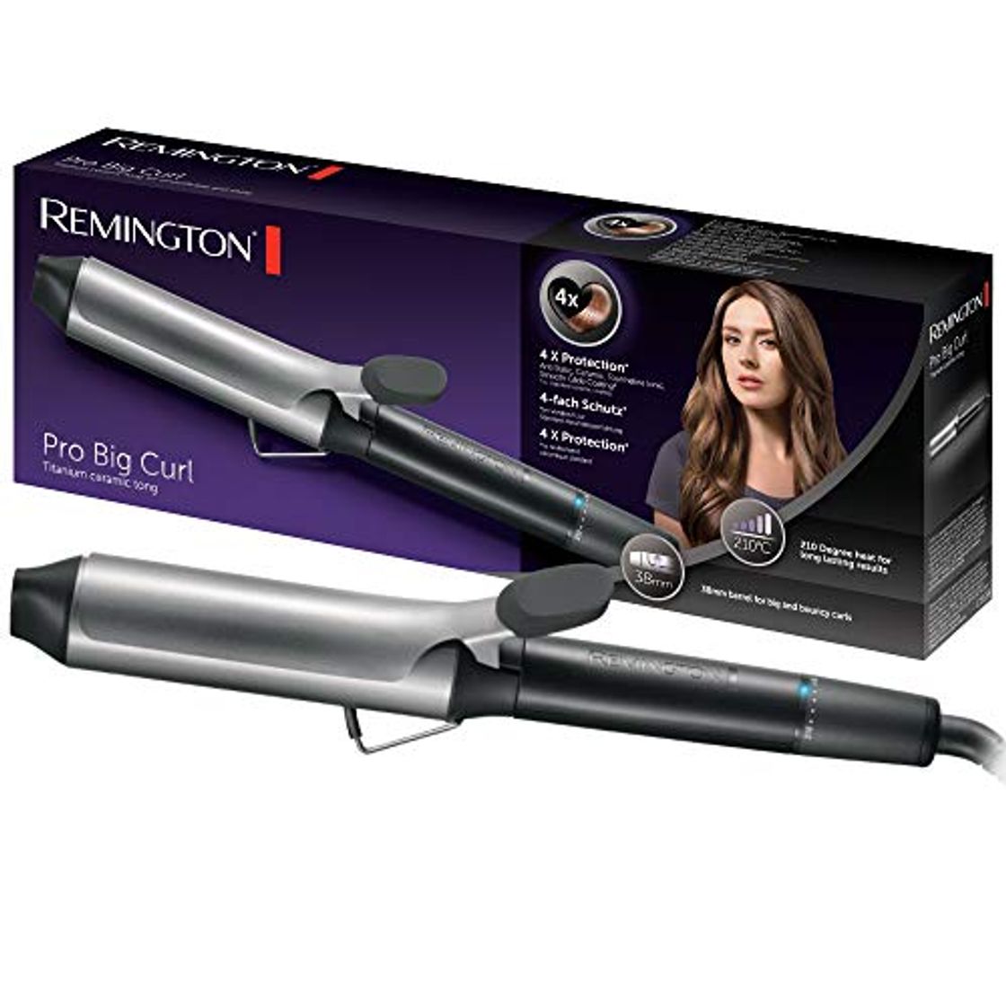 Belleza Remington Pro Big Curl CI5538 - Rizador de Pelo