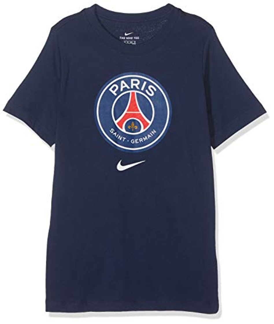 Moda NIKE PSG B Nk tee Evergreen Crest Camiseta de Manga Corta