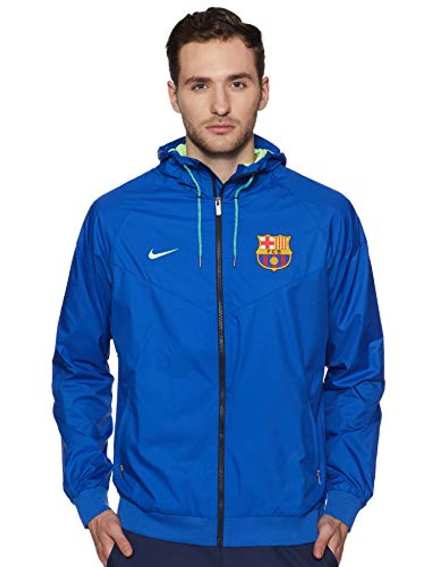 Social Nike Fcb M Nsw Wr Wvn Aut Chaqueta Fc Barcelona, Hombre, Azul