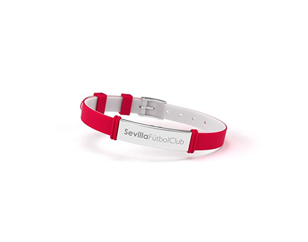 Fashion Pulsera Sevilla Fútbol Club Fashion Roja Ajustable para Hombre, Mujer y Niño