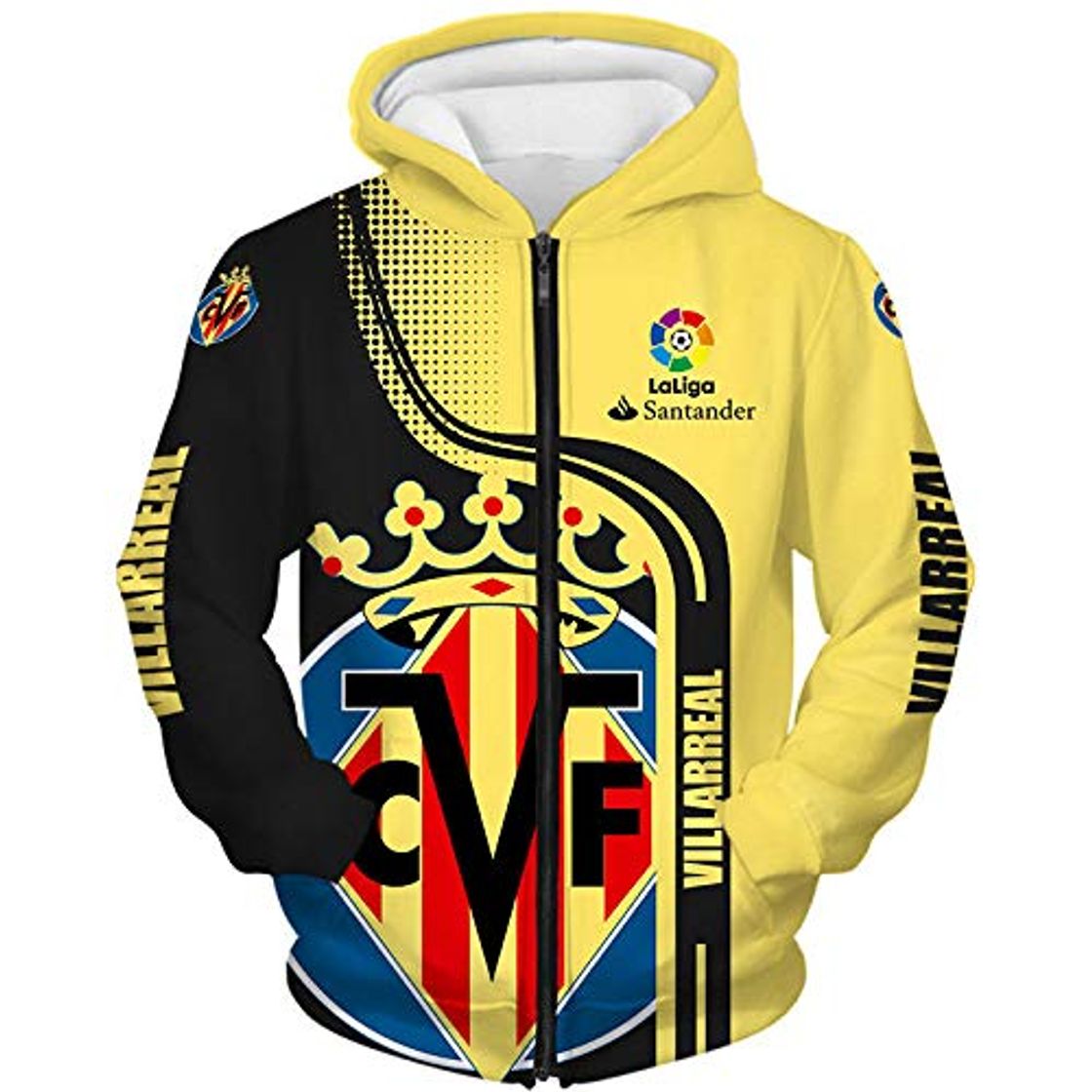 Producto THEBEST BIst Hombres Hoodies por Villarreal 3D Impresión Sudadera con Capucha Suéteres