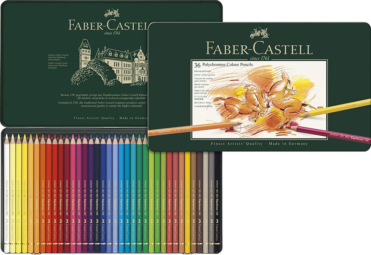 Social Faber-Castell 110036 - Lápices de colores en estuche de metal