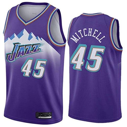 NBA Utah Jazz 45# Donovan Mitchell Camiseta de Jugador de Baloncesto para