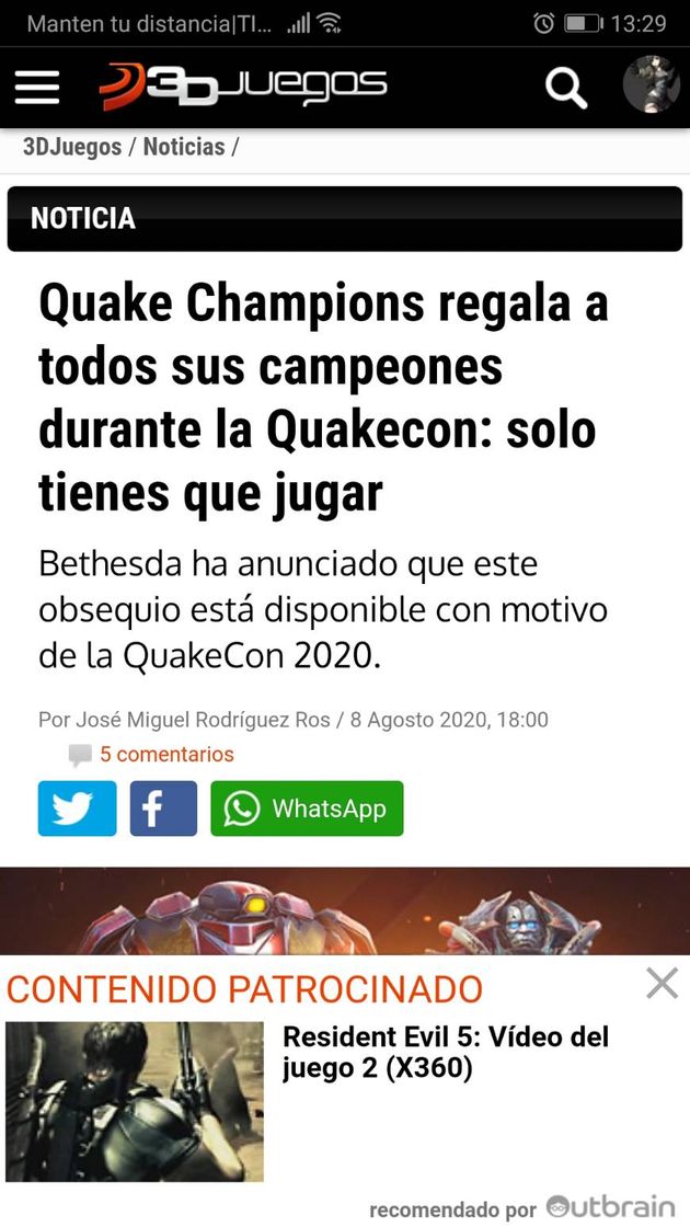 Videojuegos Quake Champions