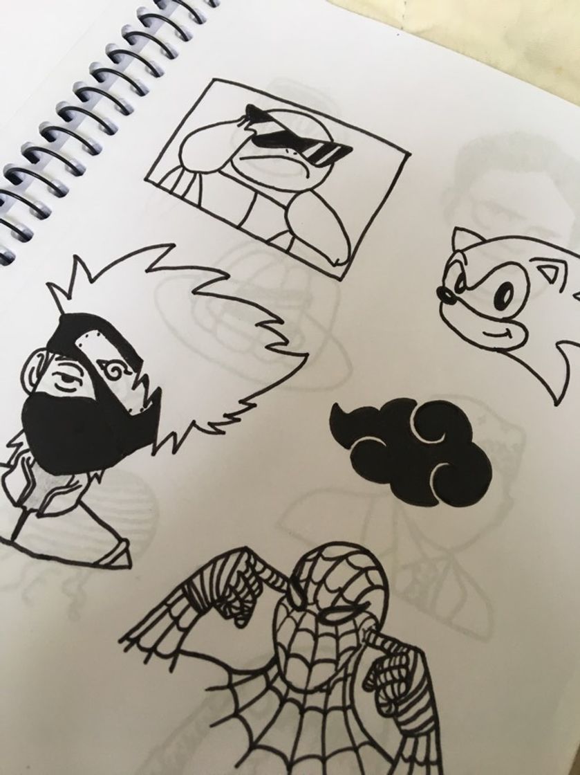 Fashion Naruto, Pokémon, spider man, sonic