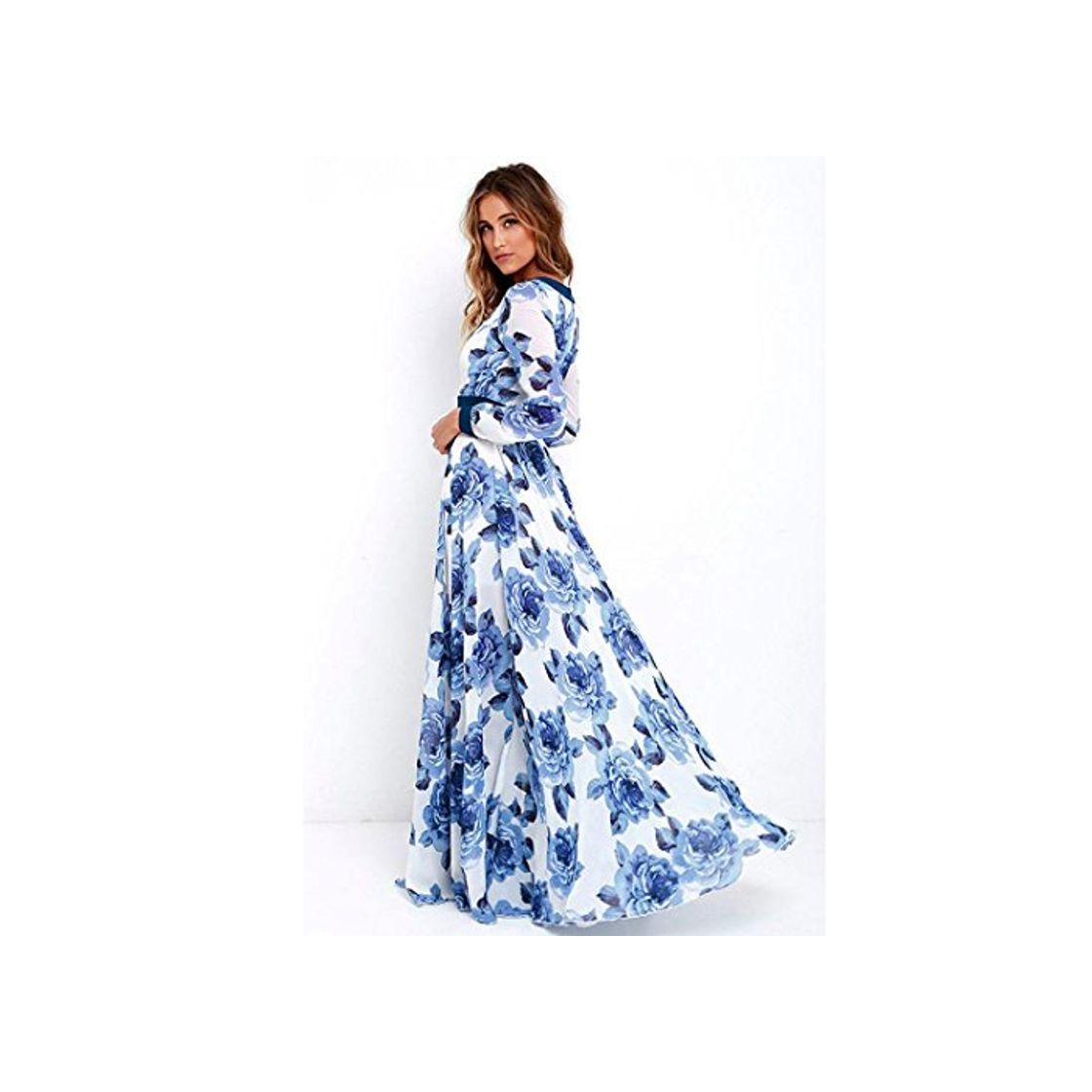 Social K-youth Vestido para Mujer, Vestidos De Fiesta Mujer Largos Elegantes Atractivo Cuello