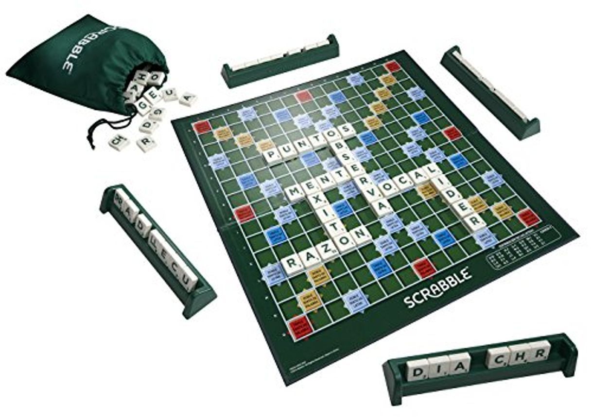 Social Mattel Games - Juego de mesa Scrabble original castellano