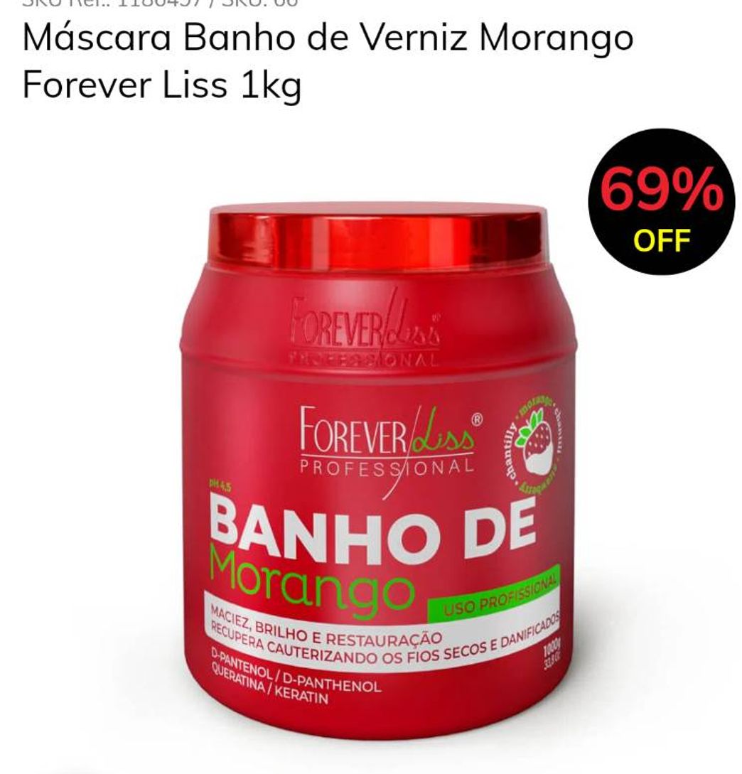 Fashion Banho de morango Forever Liss