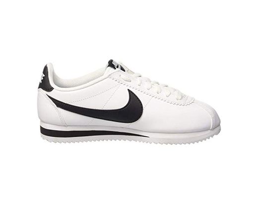 Nike Wmns Classic Cortez Leather, Zapatillas Para Mujer, Blanco