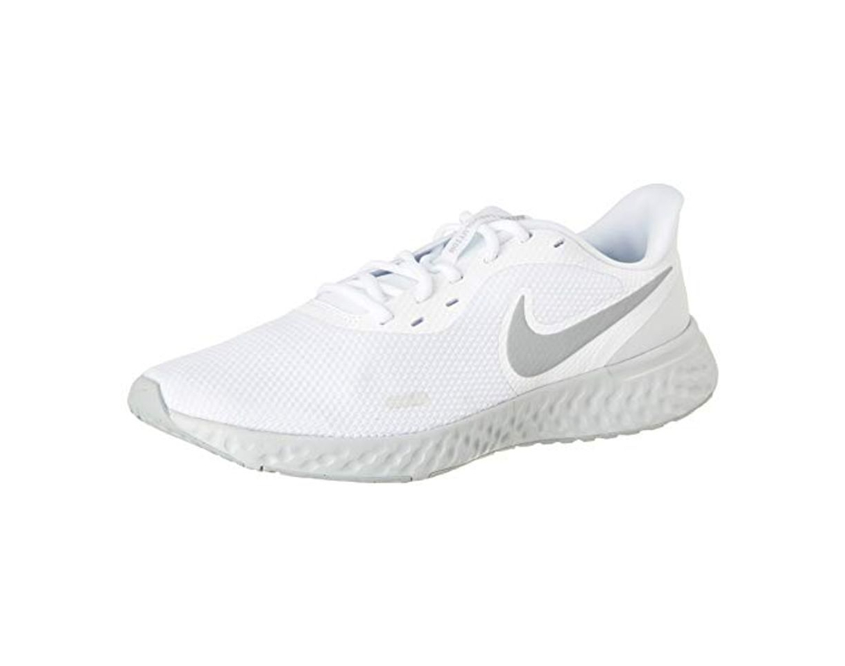 Product Nike Revolution 5, Zapatilla de Correr para Hombre, Platino Blanco