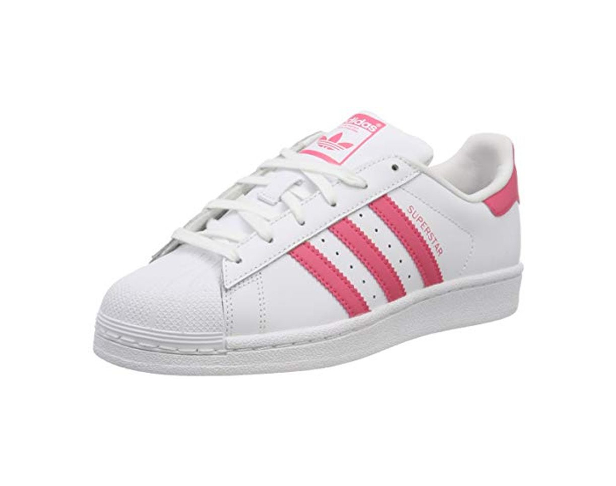 Fashion Adidas Superstar J, Zapatillas de Gimnasia Unisex Niños, Blanco