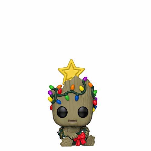 Game Funko Pop Bobble Vinyle Marvel: Holiday-Groot Figura Coleccionable, Multicolor