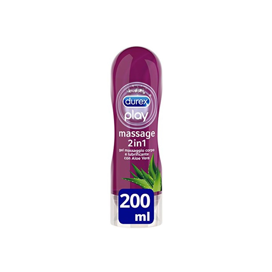 Social Durex Massage 2 In 1 Aloe Vera 200 Ml 1 Unidad 200