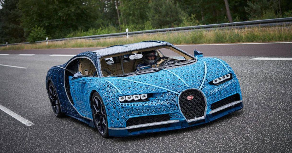 Moda Bugatti Chiron Blue Lego paint 