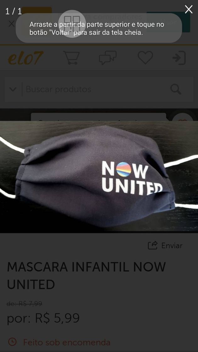 Moda Máscara do now united