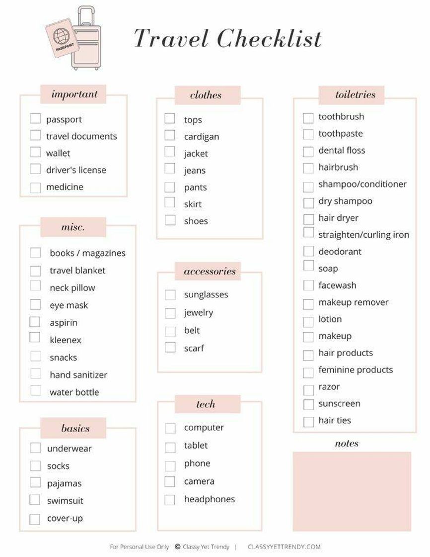 Moda Checklists