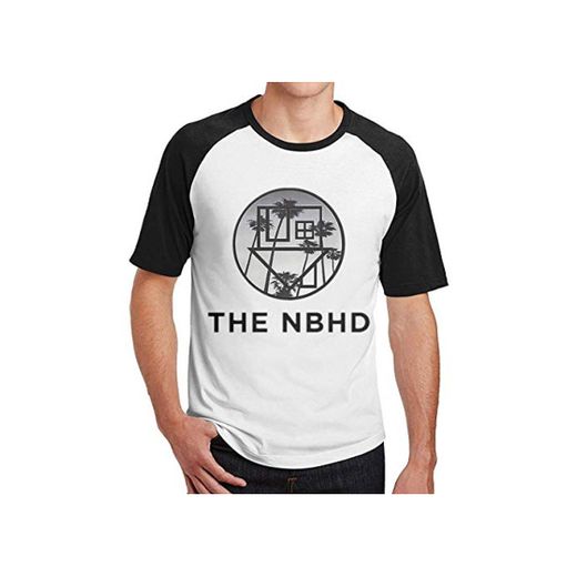 CINDYO Mens The Neighbourhood NBHD House Leisure Raglan Shirt Combed Cotton tee