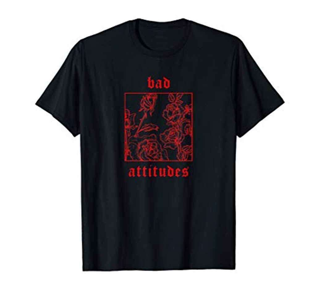 Moda Bad Attitudes Rosas Aesthetic Moda Soft Grunge Mujer Hombre Camiseta