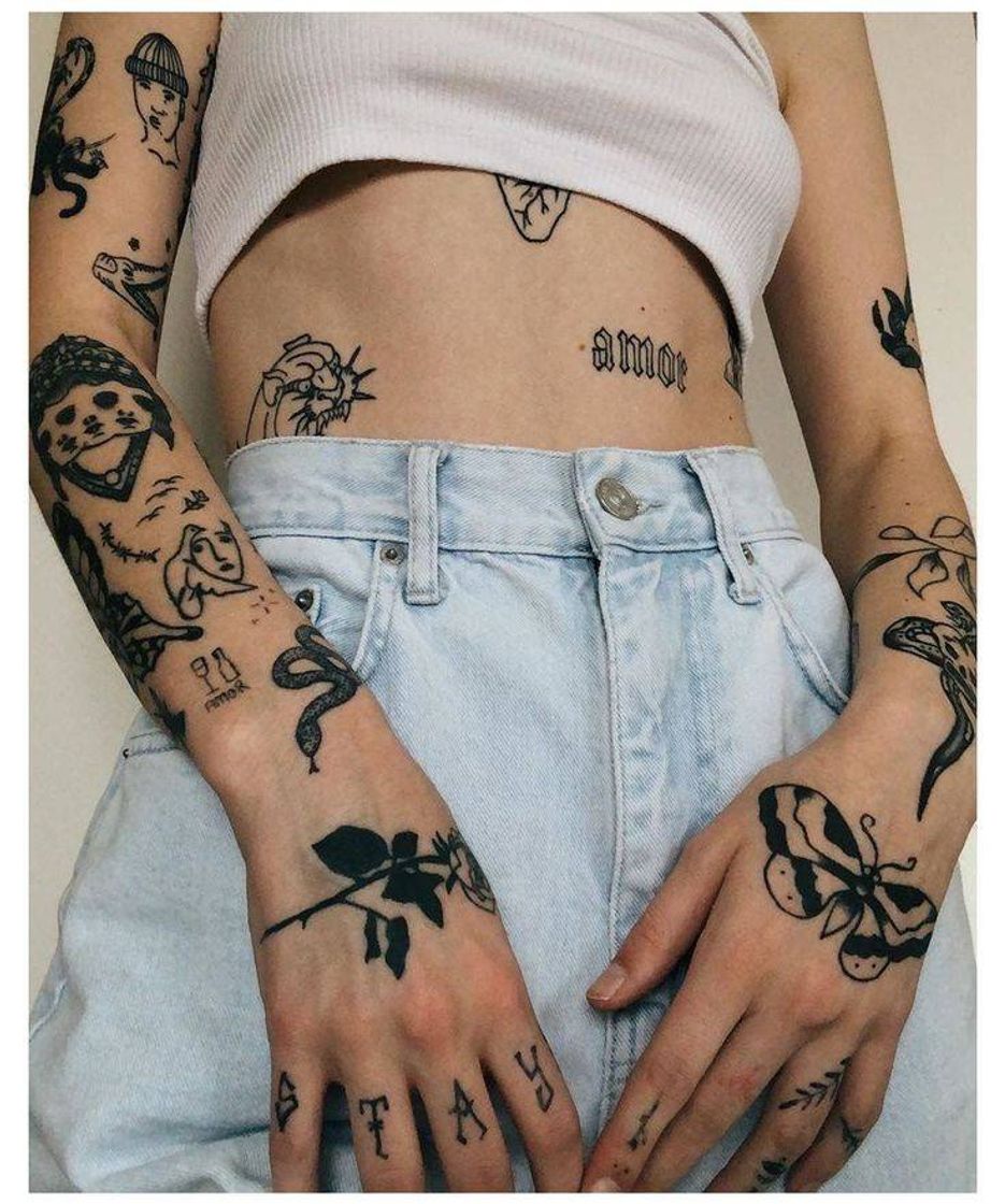 Fashion Tatuagem pequena