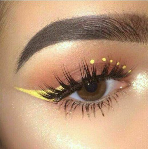 Yellow makeup