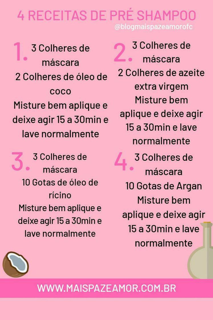 Social Receita pré shampoo