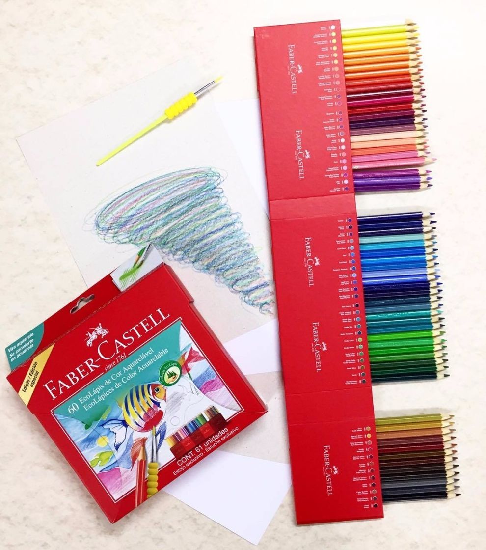 Fashion Lápis De Cor 60 Cores Aquarela Faber Castell - Mercado Livre