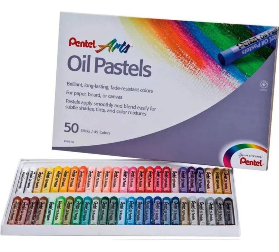 Social Giz Pastel Oleoso Pentel Com 50 Cores - Cód. Phn50