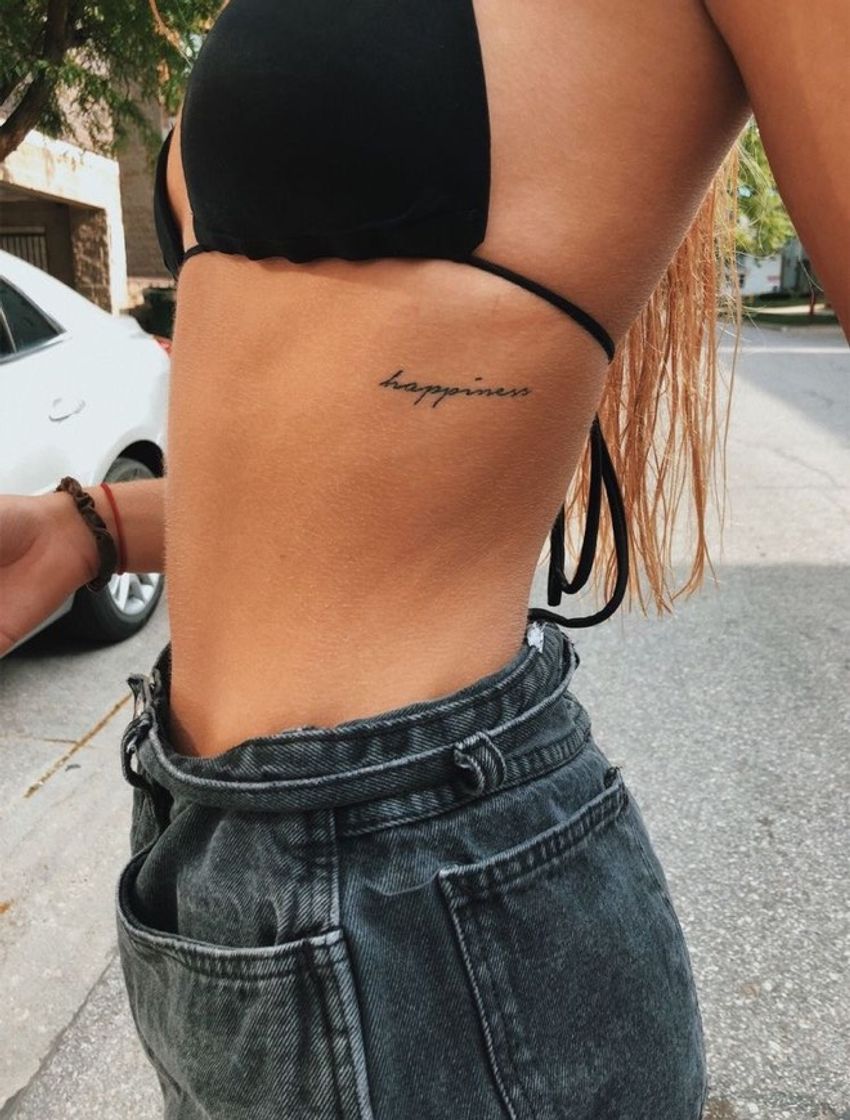 Fashion happiness tattoo