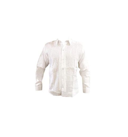 Kin-Ha Guayabera - Camiseta de manga larga para hombre