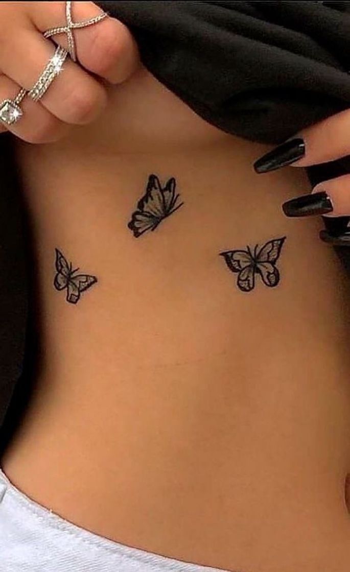 Fashion tatuagem simples de borboletas 🦋